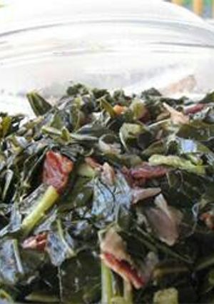 A picture of Those good collard greens!.