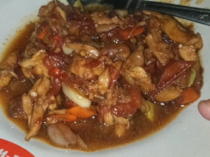 Cara Gampang Membuat Suwir suwir ayam mercon pedas manis😊, Enak Banget