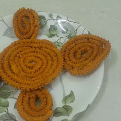 A picture of Ground rice chakli.