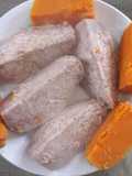 Boiled arrowroots and butternut