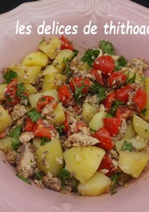 Une photo de Salade de pommes de terre et sardines