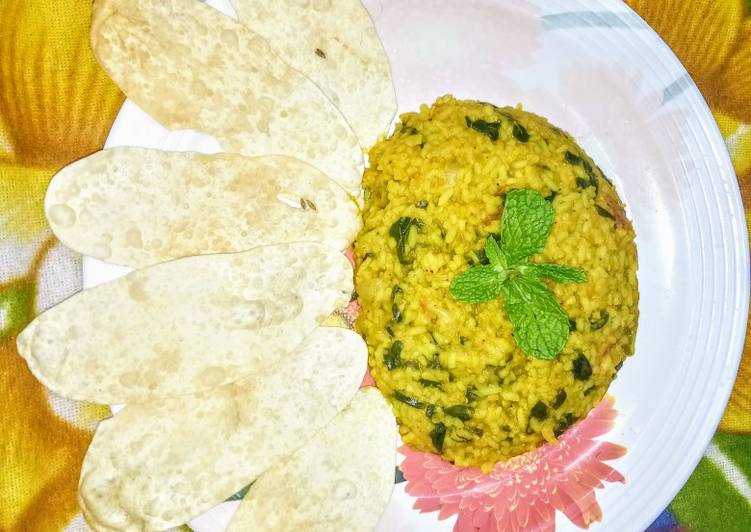 Simple Way to Cook Delicious Masoor dal and drumsticks leaves khichdi