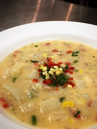 Recipe Grilled Corn Potato Chowder which Delicious