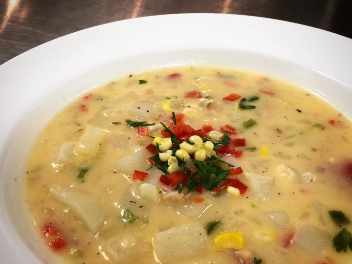 Recipe Grilled Corn Potato Chowder which Delicious