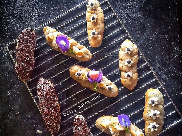 Cara Gampang Membuat Donat Kepang Bunga Telang Anti Gagal