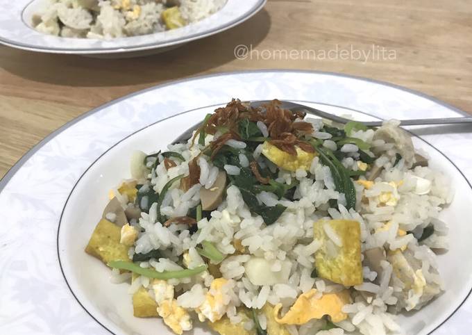 Resep Nasi goreng capcay kangkung sehat endes mudah #homemadebylita yang Lezat Sekali