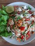 Spicy Seafood Glass Noodle Salad (Yum Woon Sen) 🦐🦑🌶🍅