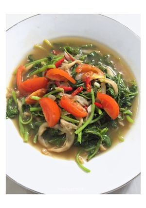 Foto resep Tumis Bayam Jamur