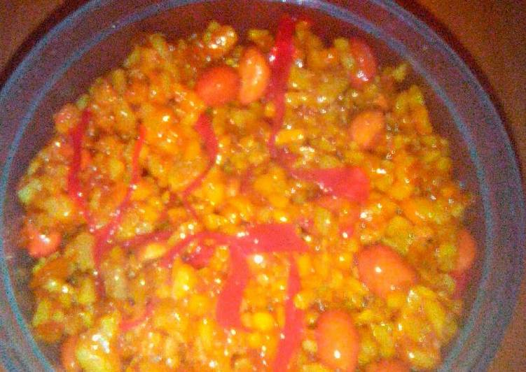 Bagaimana Menyiapkan Kering Tempe Kacang Pedas Manis Anti Gagal