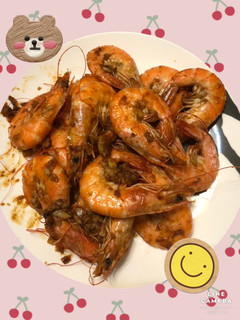 蒜香沙茶炒蝦 的食譜成品照片