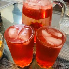 A picture of Rooh afza drink.