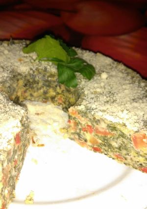 Una foto de Budín de verduras, para dejar de comer tanta carne 🙈🙈🙈😋😋