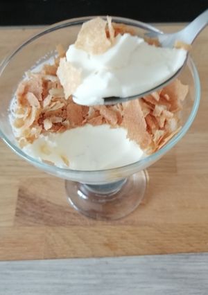 Une photo de Panacotta vanille caramel🇮🇹