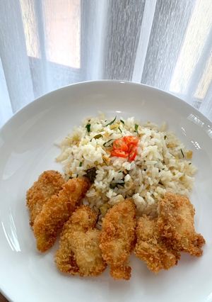 Foto resep Nasi Daun Jeruk Ayam Katsu