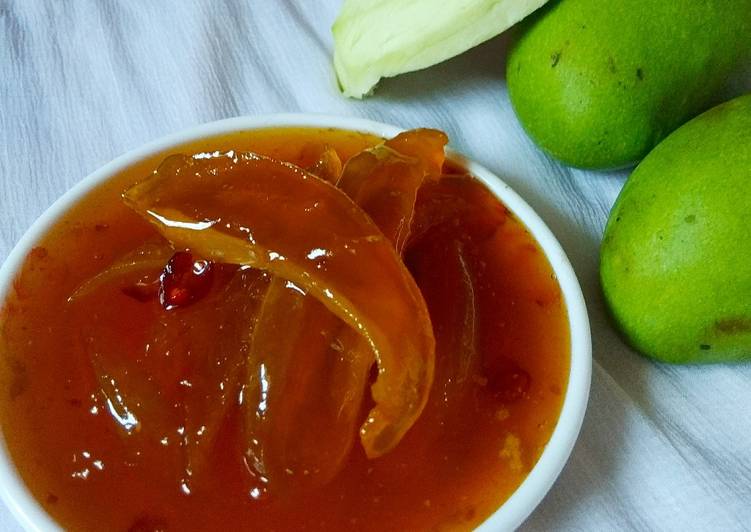 Recipe of Favorite Sweet and sour Raw mango chutney