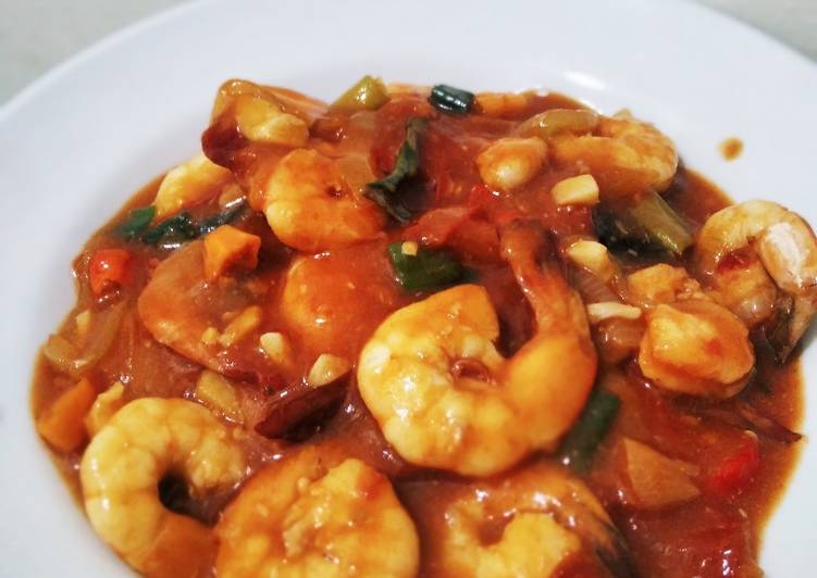 Udang saus padang ˙˚ʚ(´◡`)ɞ˚˙