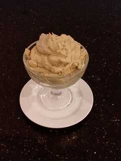 A picture of Whipped White Chocolate Coffee Ganache Frosting and Filling.