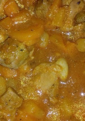 Una foto de Cerdo tapado