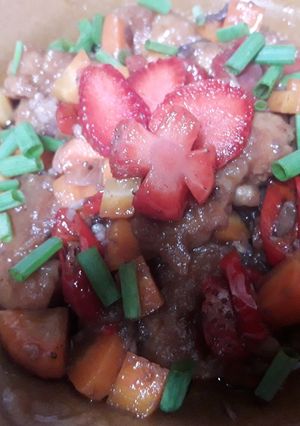 Foto resep Ayam Koloke with Strawberry Sauce