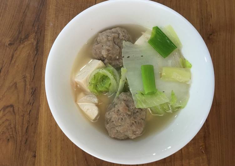 Resep masakan Sup tahu sawi baso (cocok buat sahur) | Resep Bumbu Sup tahu sawi baso (cocok buat sahur) Yang Sempurna