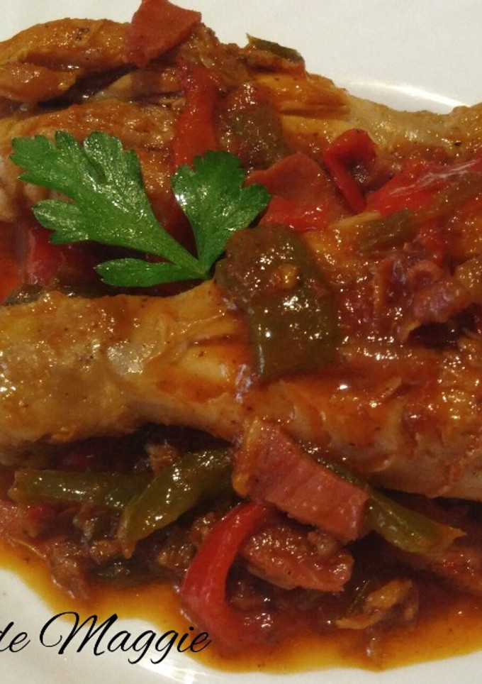 Una foto de Pollo al chilindrón