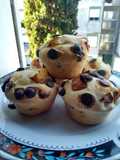 Muffins veganos de pera y chips de choco