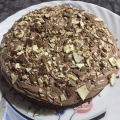 A picture of Eggless chocolate cake.
