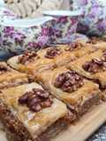 Baklava Receta Ärabe. Un Pastel tradicional Turco con Nueces