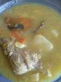 Sopita de arroz con pollo