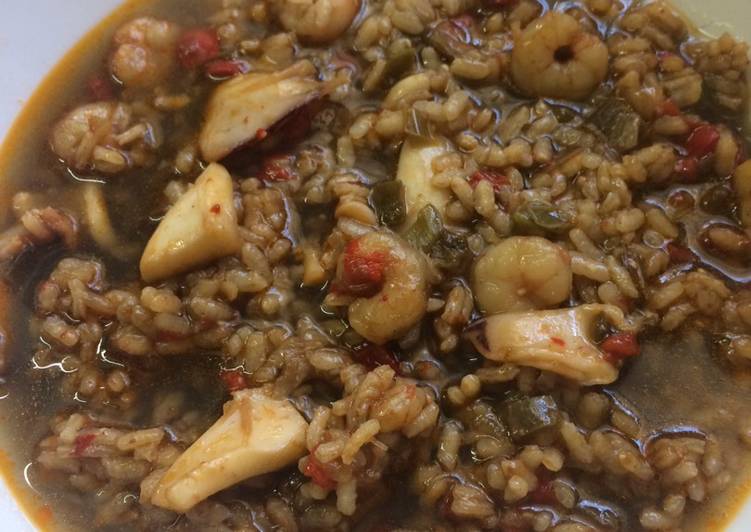 Arroz caldoso de pobre confinado 😄😄