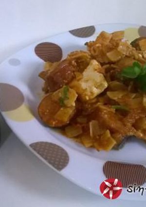 Φωτογραφία της συνταγής Χυλοπιτάκι κοκκινιστό με λουκάνικο