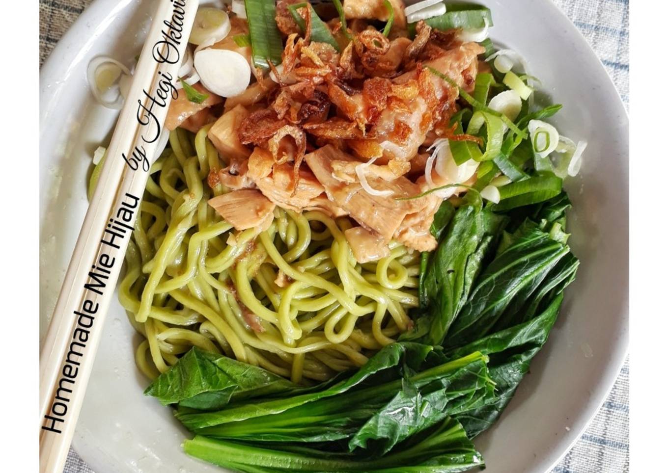 Homemade Healthy Noodle "Mie Hijau"