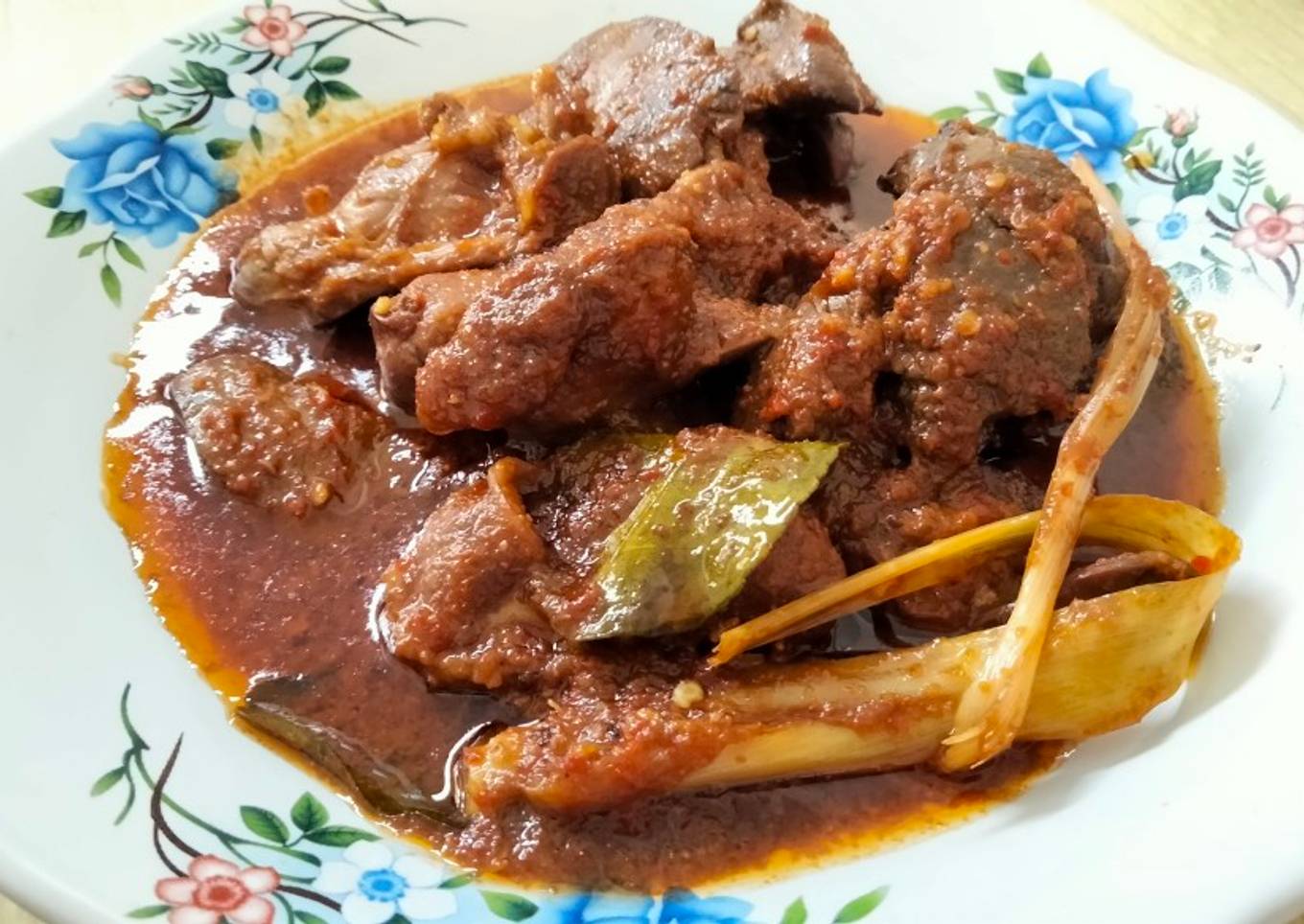 Balado manis ati ampela ayam
