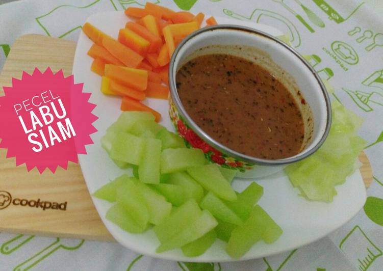 Resep 99. Pecel Labu Siam Anti Gagal