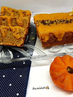 عکسی از دستور کیک خرمالو وگردو (Persimmon Cake)🥰