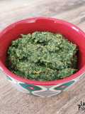 Pesto de fanes de carotte