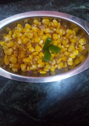 ஸ்வீட் கான் பெப்பர் மசாலா (Sweet corn pepper masala recipe in tamil) செய்முறை முக்கிய புகைப்படம்