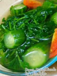Foto resep Sayur Bening Selada air & Oyong