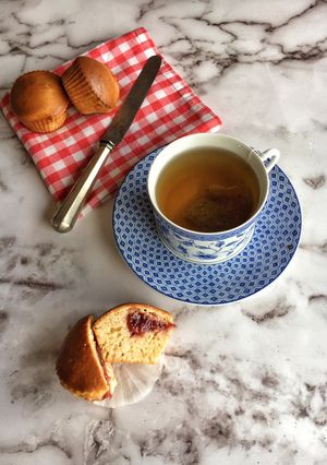 Foto di Muffin con confettura di frutti rossi, cottura airfryer 🌷