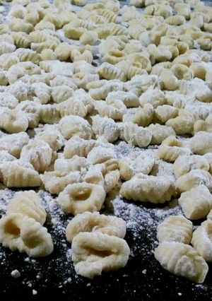 Una foto de Ñoquis caseros