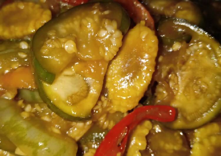 Oseng terong lalap & putren