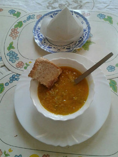 A picture of Leek soup.