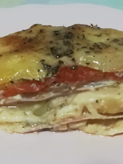 Una foto de Quiche de papas emparedadas