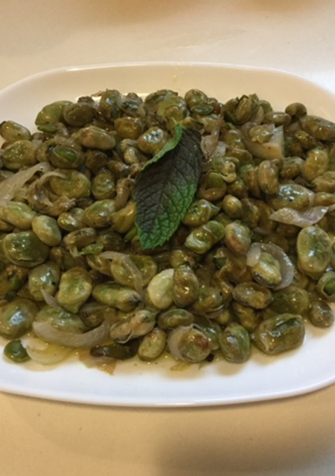 Una foto de Habas caramelizadas