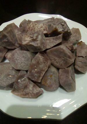 A picture of Boiled ndumas.