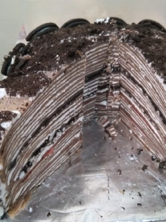 Foto resep Oreo Crepes Cake