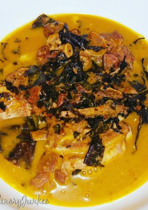 A picture of Oha Soup Recipe.