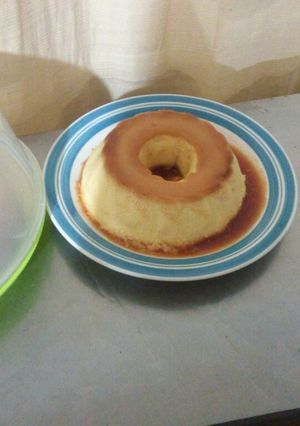 Una foto de Flan casero