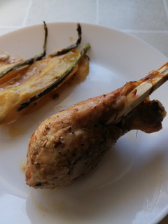 Una foto de Muslo de pavo al horno