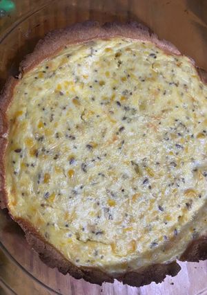 Una foto de Tarta de humita low carb